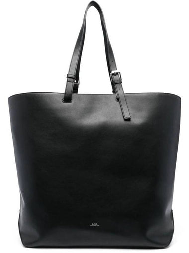 Logo Print Tote Bag Black - A.P.C. - BALAAN 1