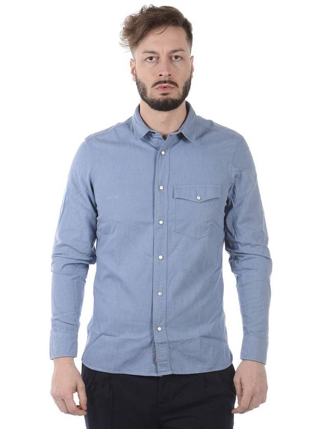 Long Sleeve Shirt 4056304AZZURRO LIGHT BLUE - BURBERRY - BALAAN 2