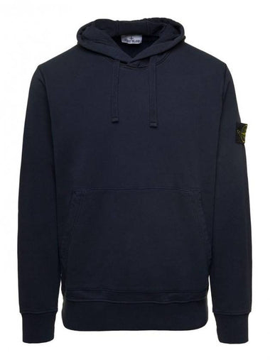 Signature Logo Patch Hoodie Navy - STONE ISLAND - BALAAN 1