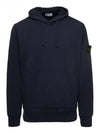 Signature Logo Patch Hoodie Navy - STONE ISLAND - BALAAN 1