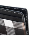 Check Print 2-tier Card Wallet Dark Burch Brown - BURBERRY - BALAAN 9