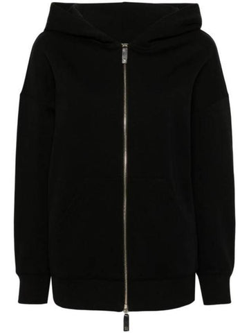 Doppia Zip Up Hoodie Black - S MAX MARA - BALAAN 1