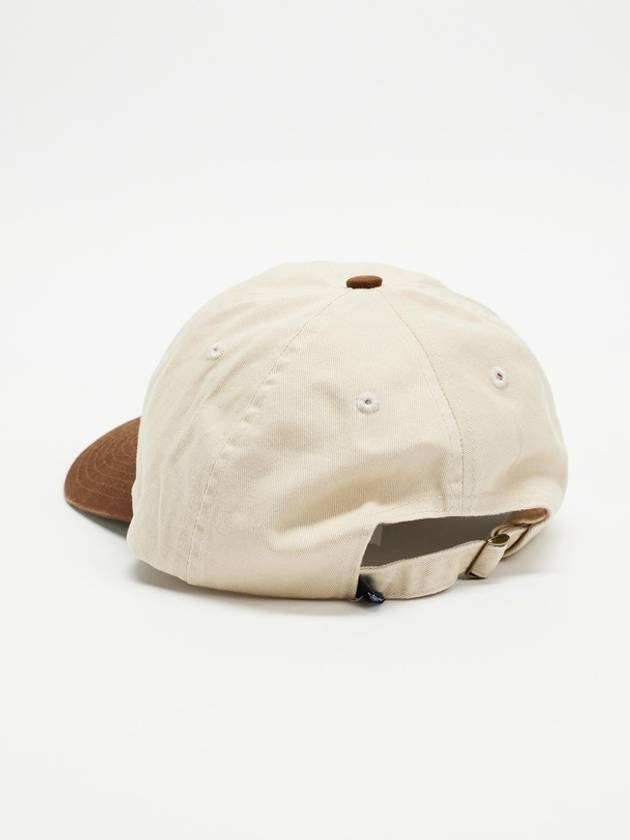 Stock Low Pro Ball Cap Natural Chocolate - STUSSY - BALAAN 4