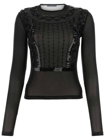 Long Sleeve T-Shirt A120851600555 Black - ALBERTA FERRETTI - BALAAN 2