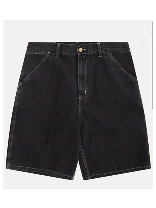 Semi wide denim shorts black - CARHARTT WIP - BALAAN 2