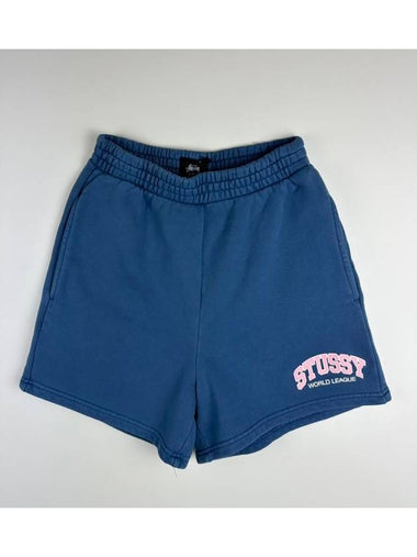 AU Australia World League Shorts ST135600 Pigment Blue WOMENS AU6 XS AU8 S - STUSSY - BALAAN 1