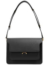 Saffiano Trunk Medium Shoulder Bag Black - MARNI - BALAAN 6