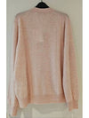 Keve Face Wool V-neck Cardigan Faded Pink Melange - ACNE STUDIOS - BALAAN 4