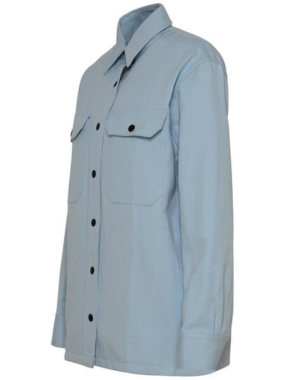 Destin Light Blue Linen Blend Shirt - DESTIN - BALAAN 2