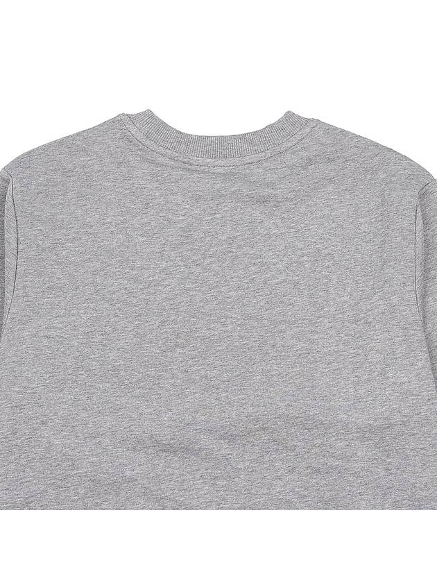 Logo Print Cotton Sweatshirt Heather Grey - A.P.C. - BALAAN 8