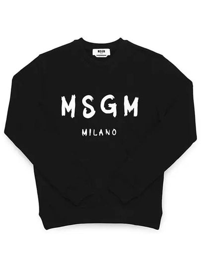 Milano Logo Print Sweatshirt Black - MSGM - BALAAN 2