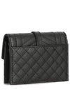 quilted leather wallet 739450BOWT1--1000 B0020168520 - SAINT LAURENT - BALAAN 4