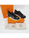 Men s Bouncing Sneakers Calfskin Suede Goatskin Black H242810ZH02 - HERMES - BALAAN 7