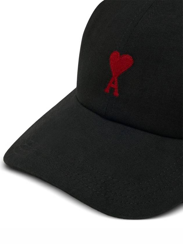 De Coeur Embroidered Logo Ball Cap Black - AMI - BALAAN 5