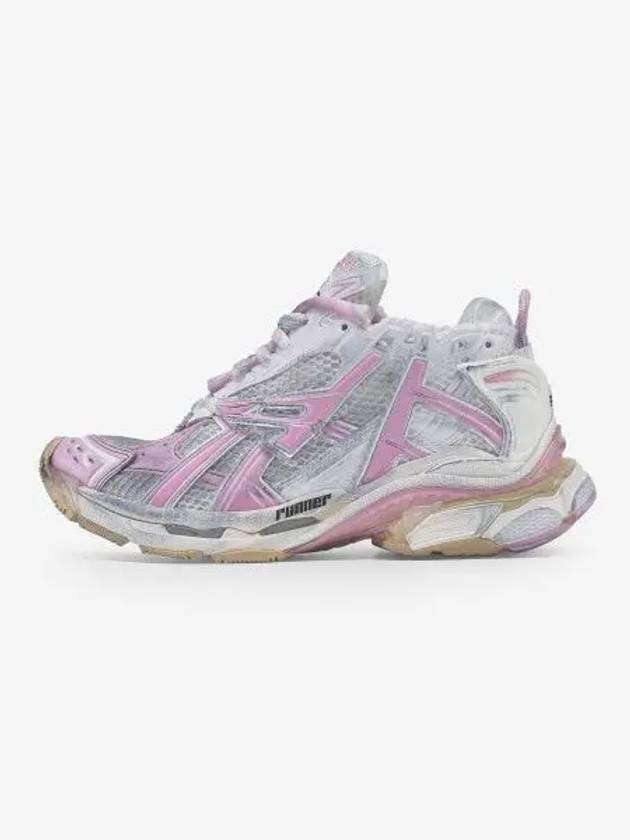 Runner Low Top Sneakers White Pink - BALENCIAGA - BALAAN 2