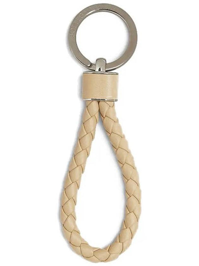 Intrecciato Leather Key Holder Ivory - BOTTEGA VENETA - BALAAN 2