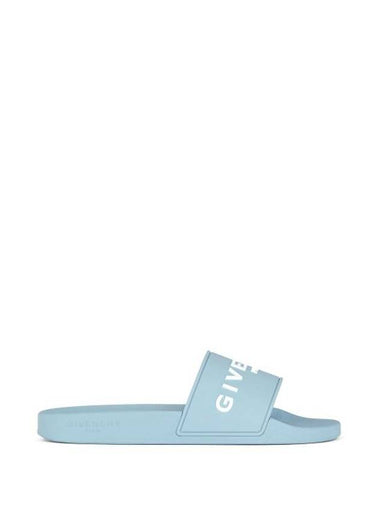 logo slippers blue - GIVENCHY - BALAAN 1