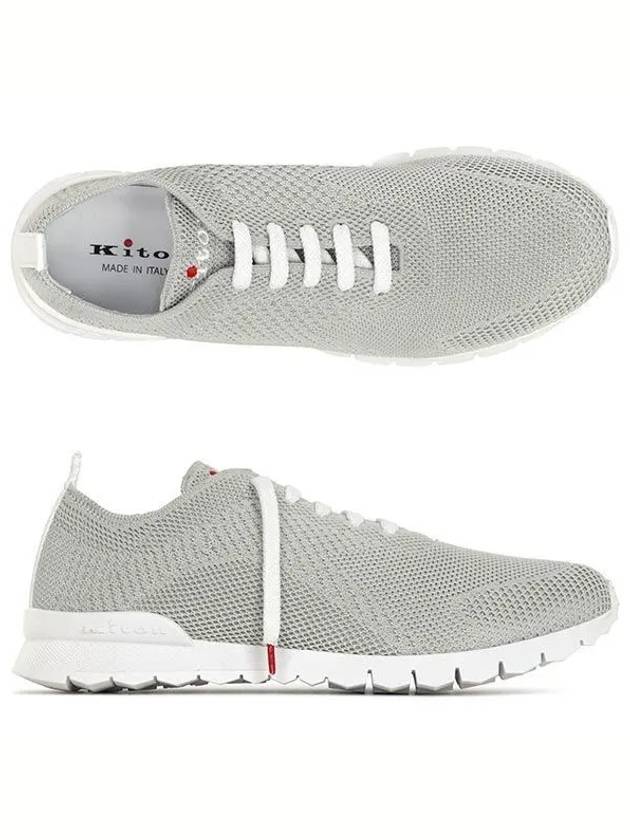 Fit Knit Low Top Sneakers Light Grey - KITON - BALAAN 2