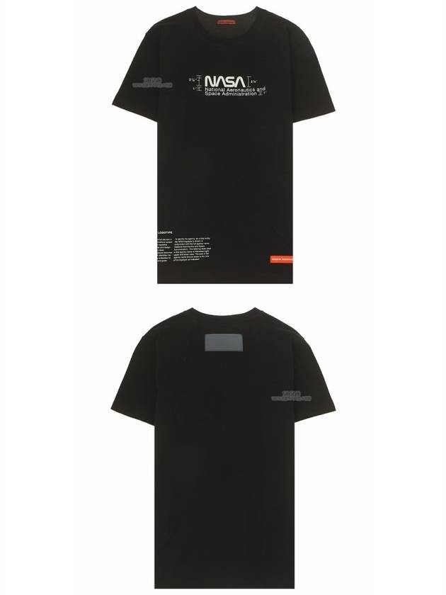 Nasa Manual Regular Fit Short Sleeve T-Shirt Black - HERON PRESTON - BALAAN 6