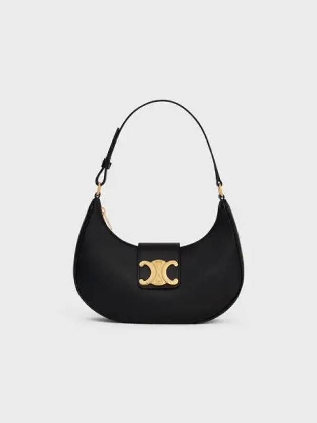 Ava Triomphe Smooth Calfskin Shoulder Bag Black - CELINE - BALAAN 2