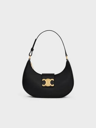 Ava Triomphe Smooth Calfskin Shoulder Bag Black - CELINE - BALAAN 2