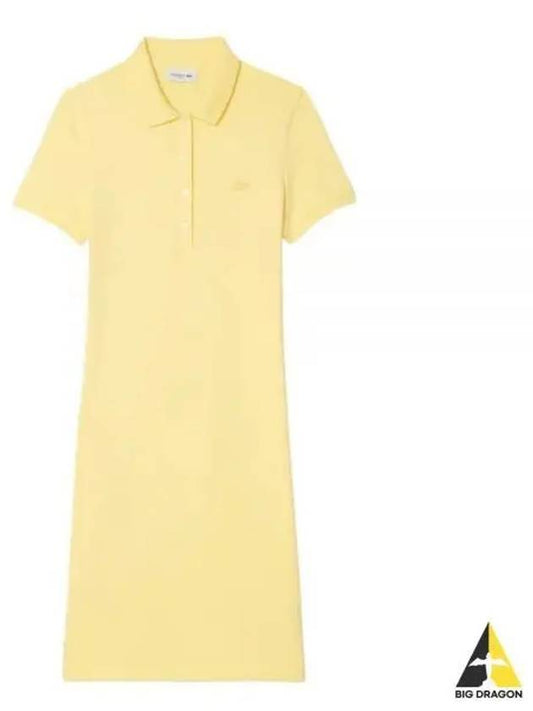 Stretch Cotton Pique Polo Dress EF5473 107 - LACOSTE - BALAAN 1