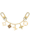 Fleur De Monogram Bag Charm Chain Gold - LOUIS VUITTON - BALAAN 3