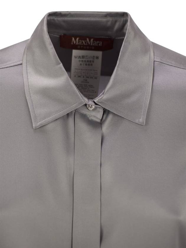 BADEN - Classic Silk Satin Shirt - MAX MARA - BALAAN 4