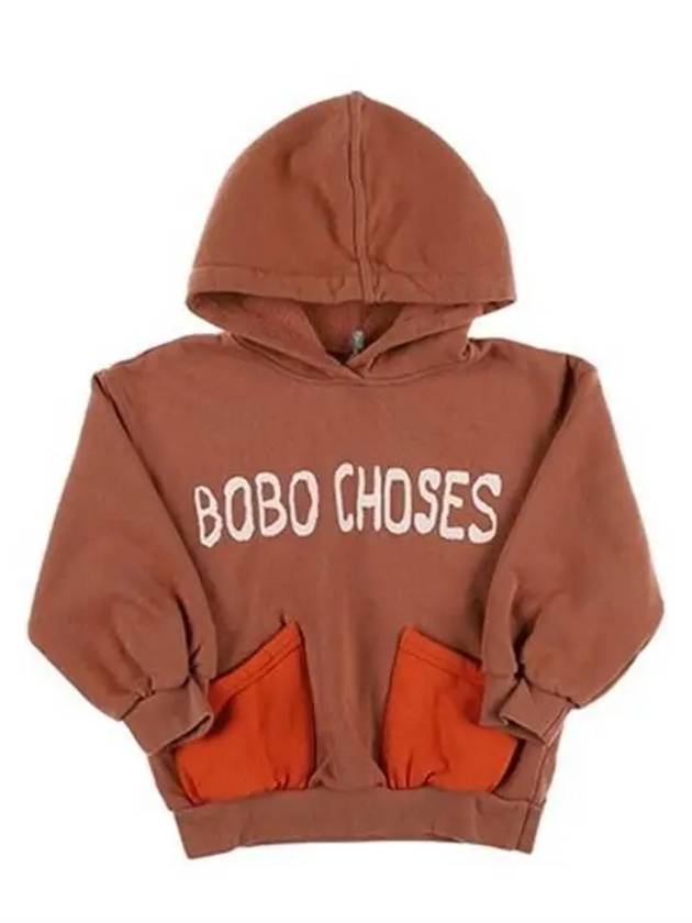 B224AC060 211 Logo Color Block Children s Hoodie - BOBO CHOSES - BALAAN 3