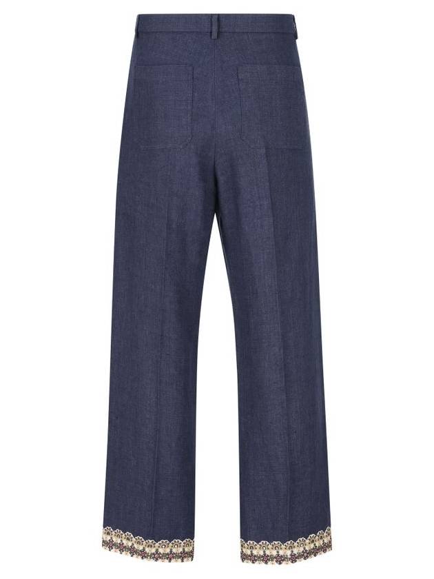 Valentino Garavani Trousers Blue - VALENTINO - BALAAN 2