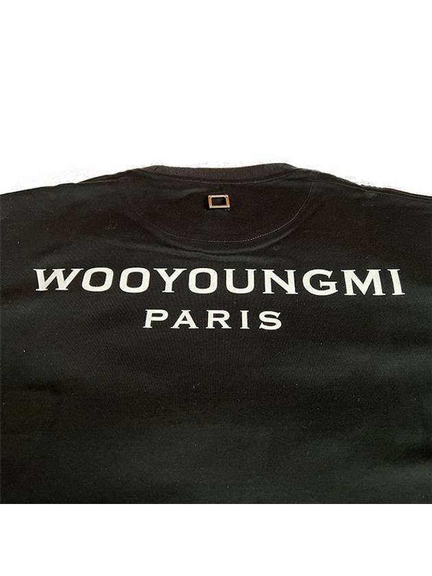 Cotton Back Logo T-Shirt Black - WOOYOUNGMI - BALAAN 4