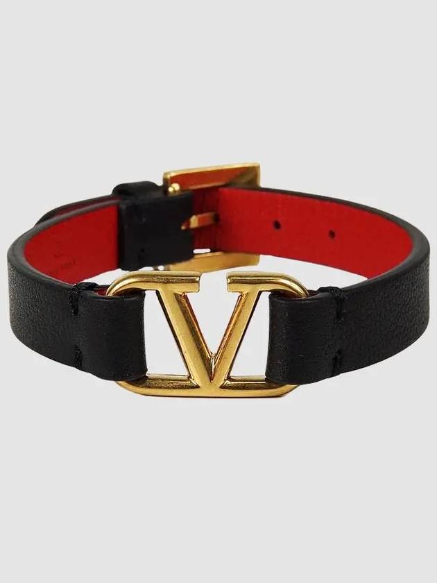 Leather Bracelet 4W2J0C44 ZXL 0SM - VALENTINO - BALAAN 1