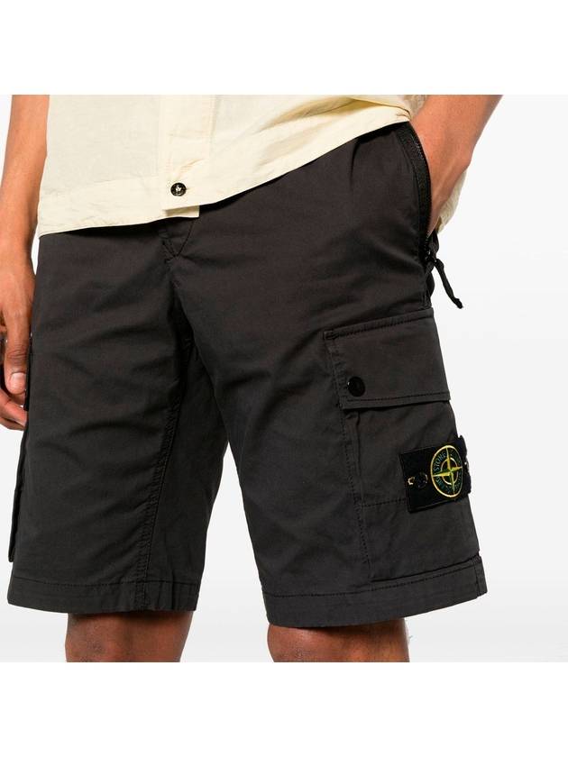 Wappen Cargo Bermuda Shorts Drak Grey - STONE ISLAND - BALAAN 5