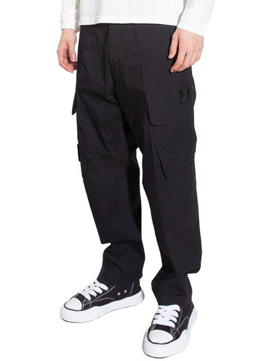 Shadow Project Cotton Nylon Ripstop Cargo Pants Black - STONE ISLAND - BALAAN 2