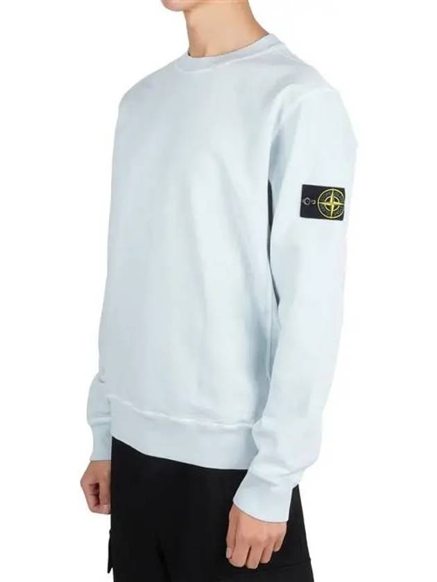 Malfile Fleece Old Sweatshirt Light Blue - STONE ISLAND - BALAAN 2