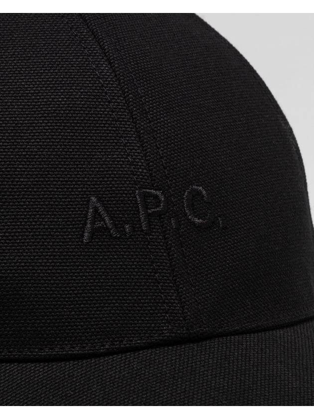 Charlie Logo Ball Cap Black - A.P.C. - BALAAN 3