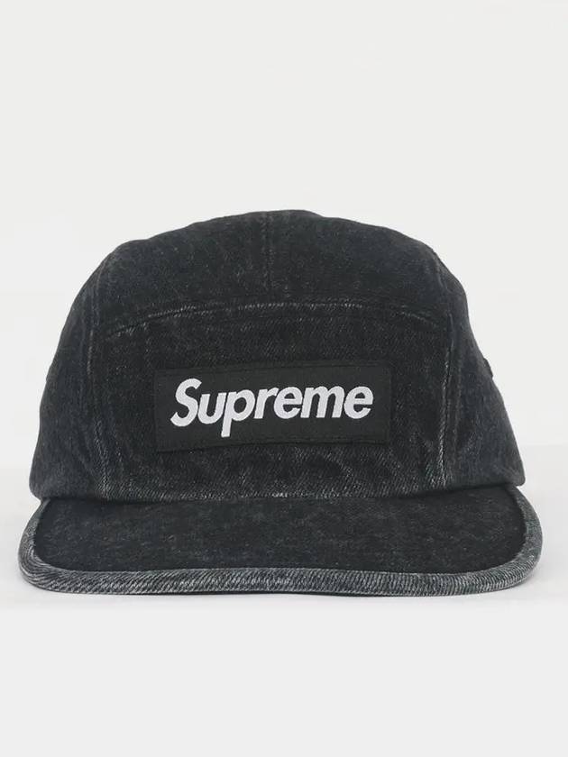 Patch logo denim camp cap SS24H81 BLACK - SUPREME - BALAAN 2