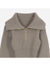 La maille Risoul Double Collar Knit Top Beige - JACQUEMUS - BALAAN 3