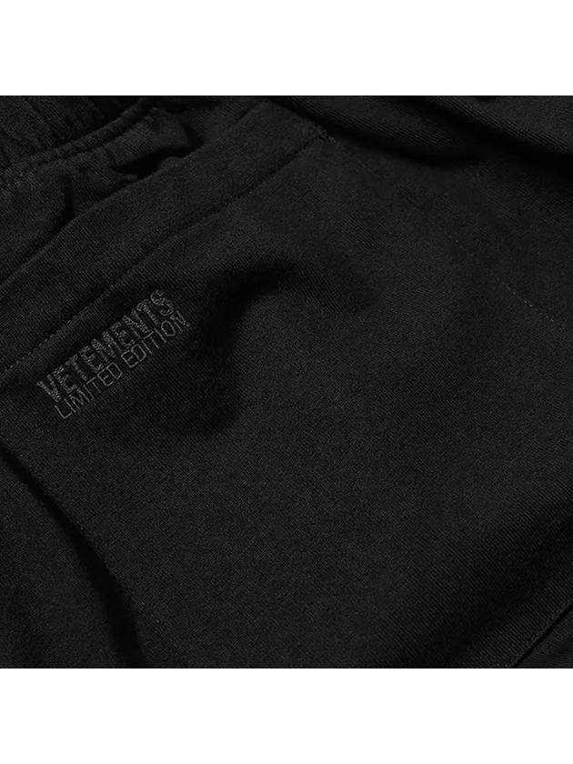 Logo Sweat Shorts Black - VETEMENTS - BALAAN 5