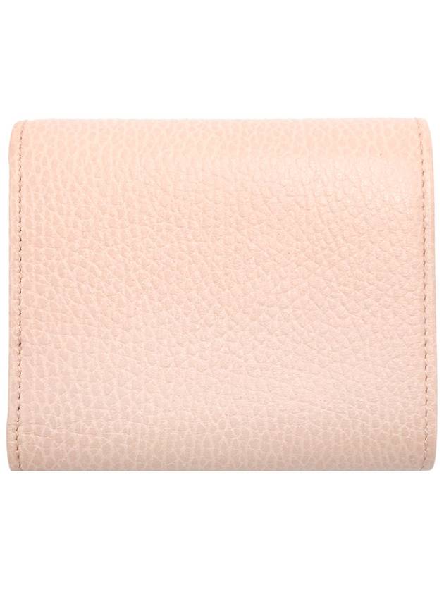 Gucci 546584 Baby Pink Textured GG Marmont Small 3 fold Bicycle Wallet - GUCCI - BALAAN 3