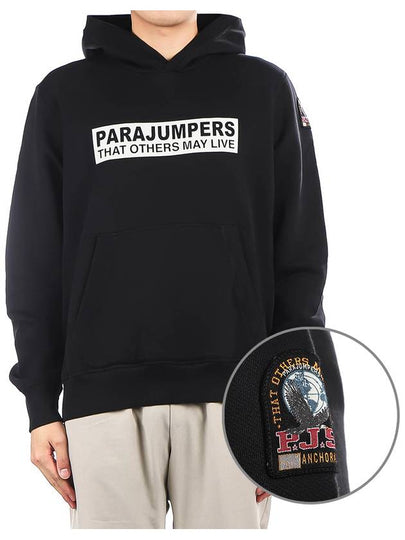 Box Logo Hoodie Black - PARAJUMPERS - BALAAN 2