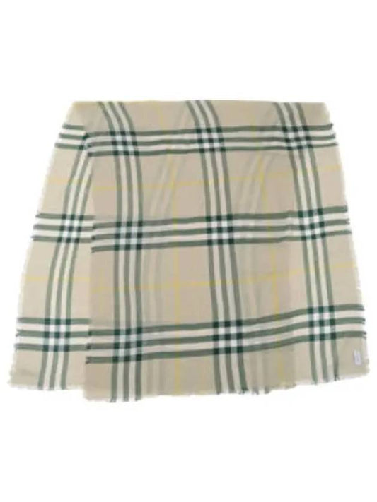 checked wool scarf men - BURBERRY - BALAAN 1