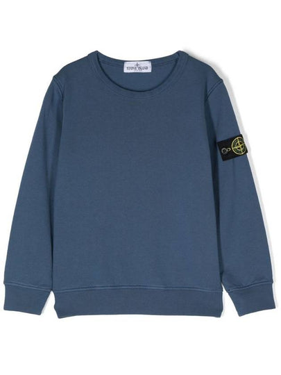 Kids Classic Wappen Patch Sweatshirt Blue 781661340V0027 - STONE ISLAND - BALAAN 2