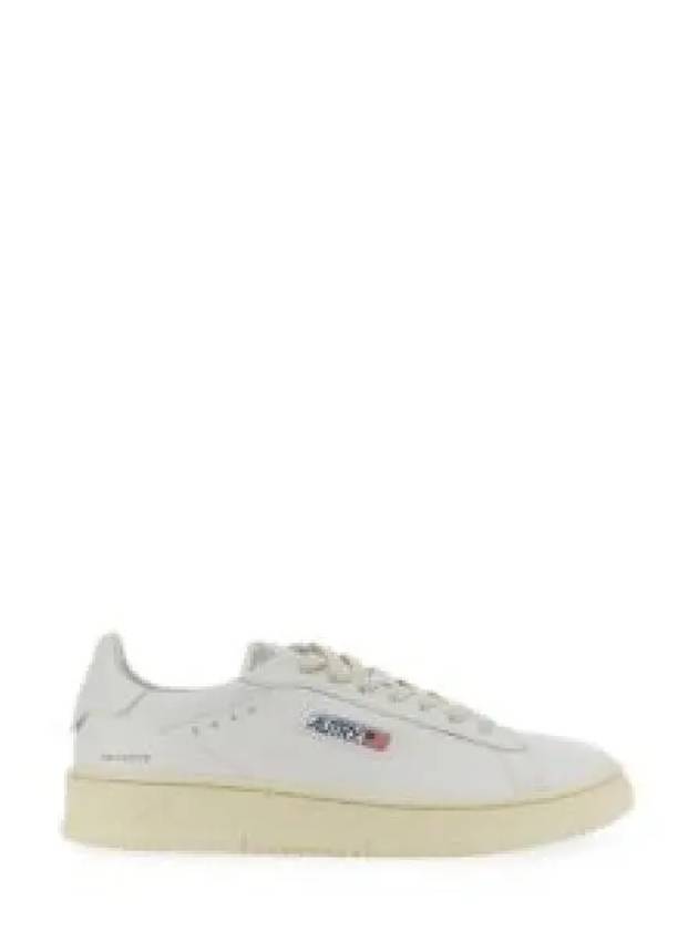 Dallas White Tab Leather Low Top Sneakers White - AUTRY - BALAAN 2