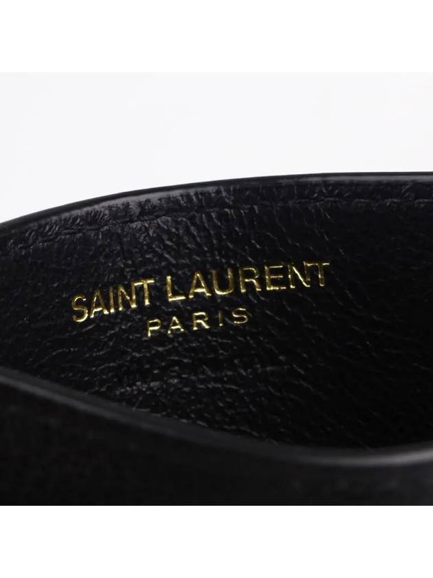 Tiny Monogram Card Wallet Black - SAINT LAURENT - BALAAN 3