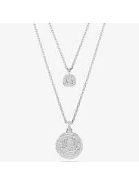 Meteora Rhodium Layered Necklace Silver - SWAROVSKI - BALAAN 1