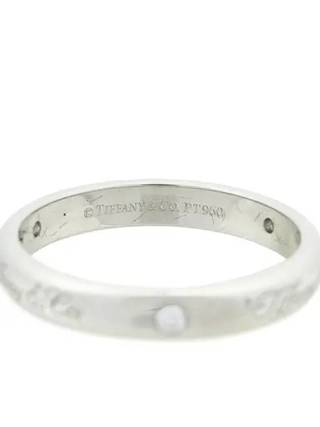 Tiffany PT950 Platinum Note 3 Point Diamond Ring No 10 - TIFFANY & CO. - BALAAN 4