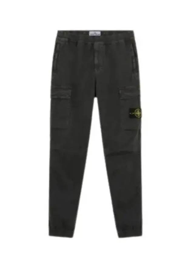 Stretch Cotton Cargo Straight Pants Grey - STONE ISLAND - BALAAN 2