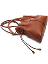 Di Mini Drawstring Leather Bucket Bag Brown - TOD'S - BALAAN 6