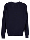 Eco Cashmere Loose Fit Cardigan Navy - MAISON MARGIELA - BALAAN 3